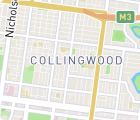 Map of Collingwood Victoria